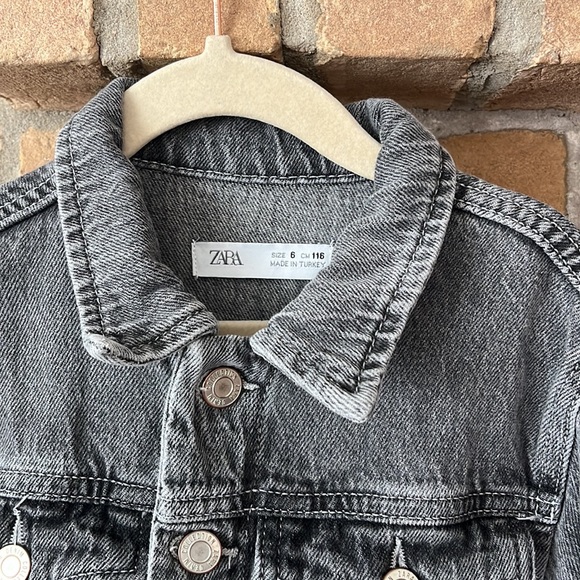 Zara Kids Girls Denim Jean Coveralls Jumpsuit - Picture 4 of 5